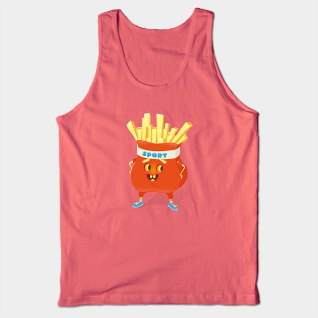 Happy French Fries Tank Top by OlyaYang